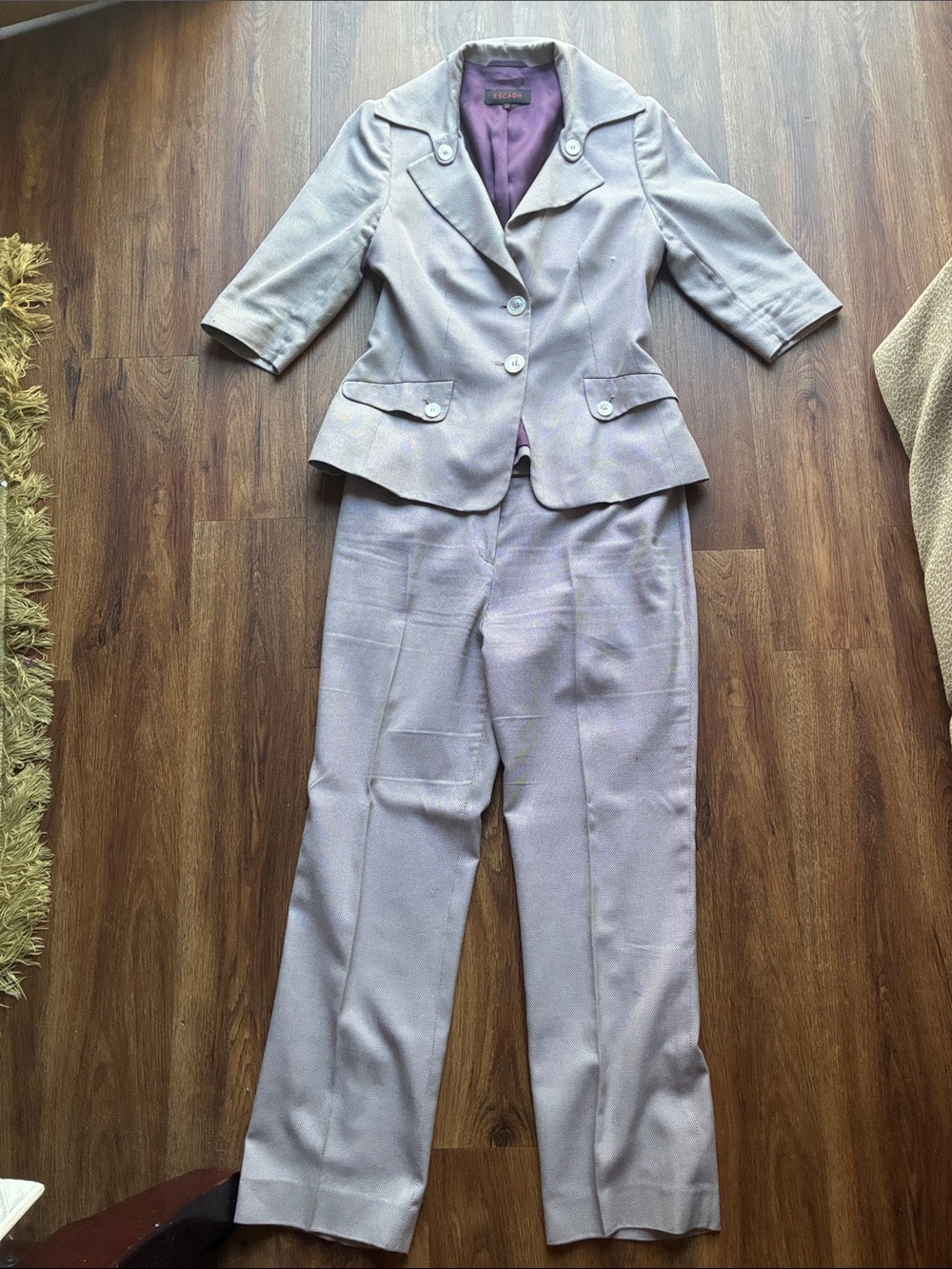 Escada Lavender Two-Piece Pantsuit